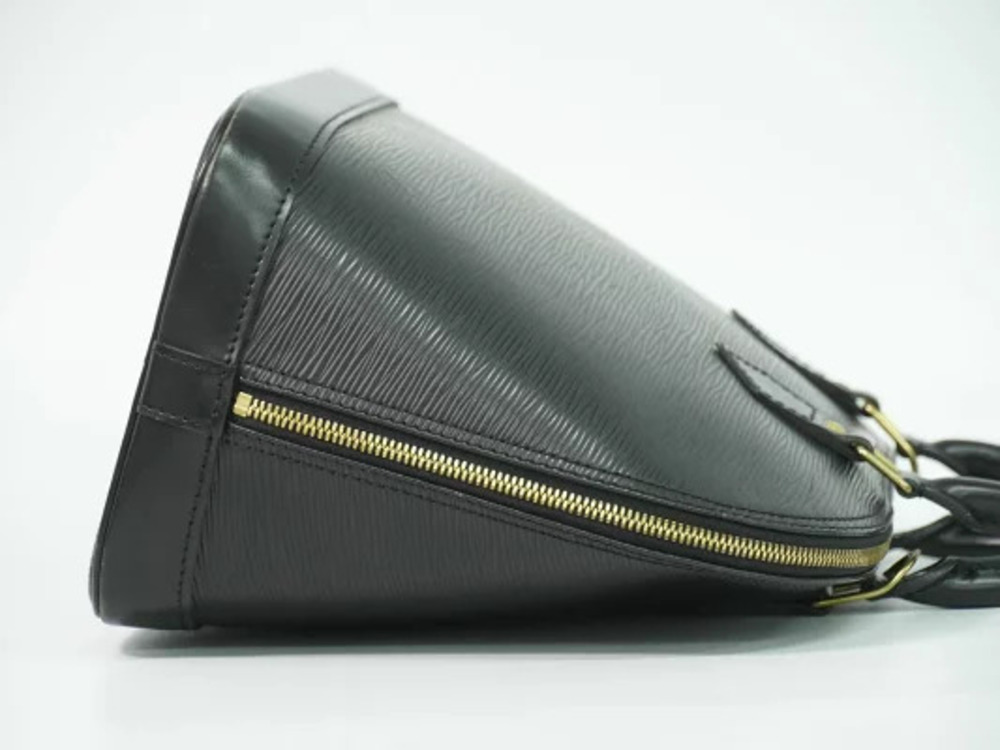 Louis Vuitton LV Alma Epi Leather Top Handle Bag Noir Black - Picture 5 of 9